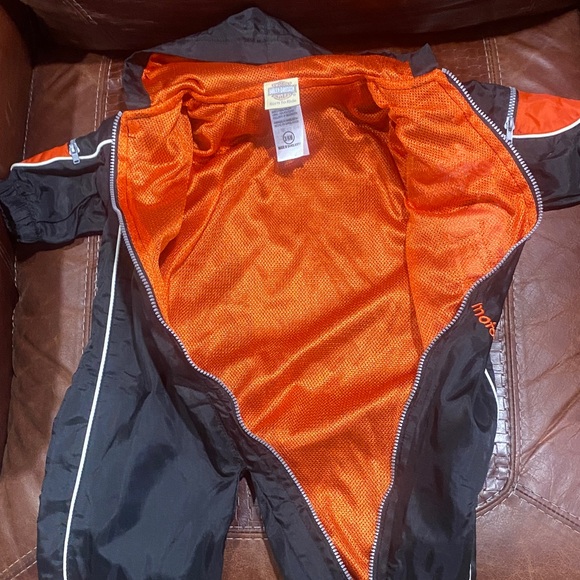 Harley-Davidson Black and Orange Kids Footie - Picture 3 of 6